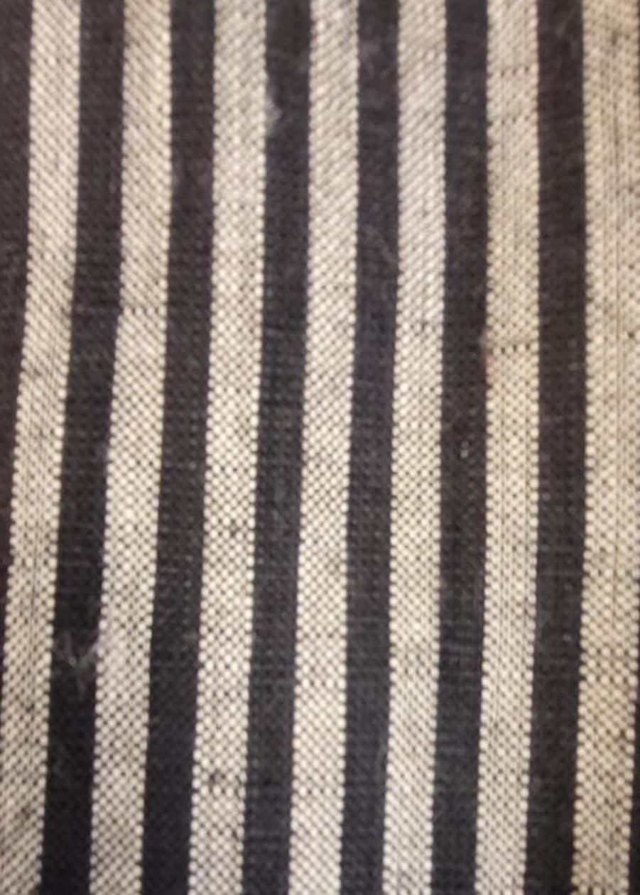 Chic A-line striped linen skirt