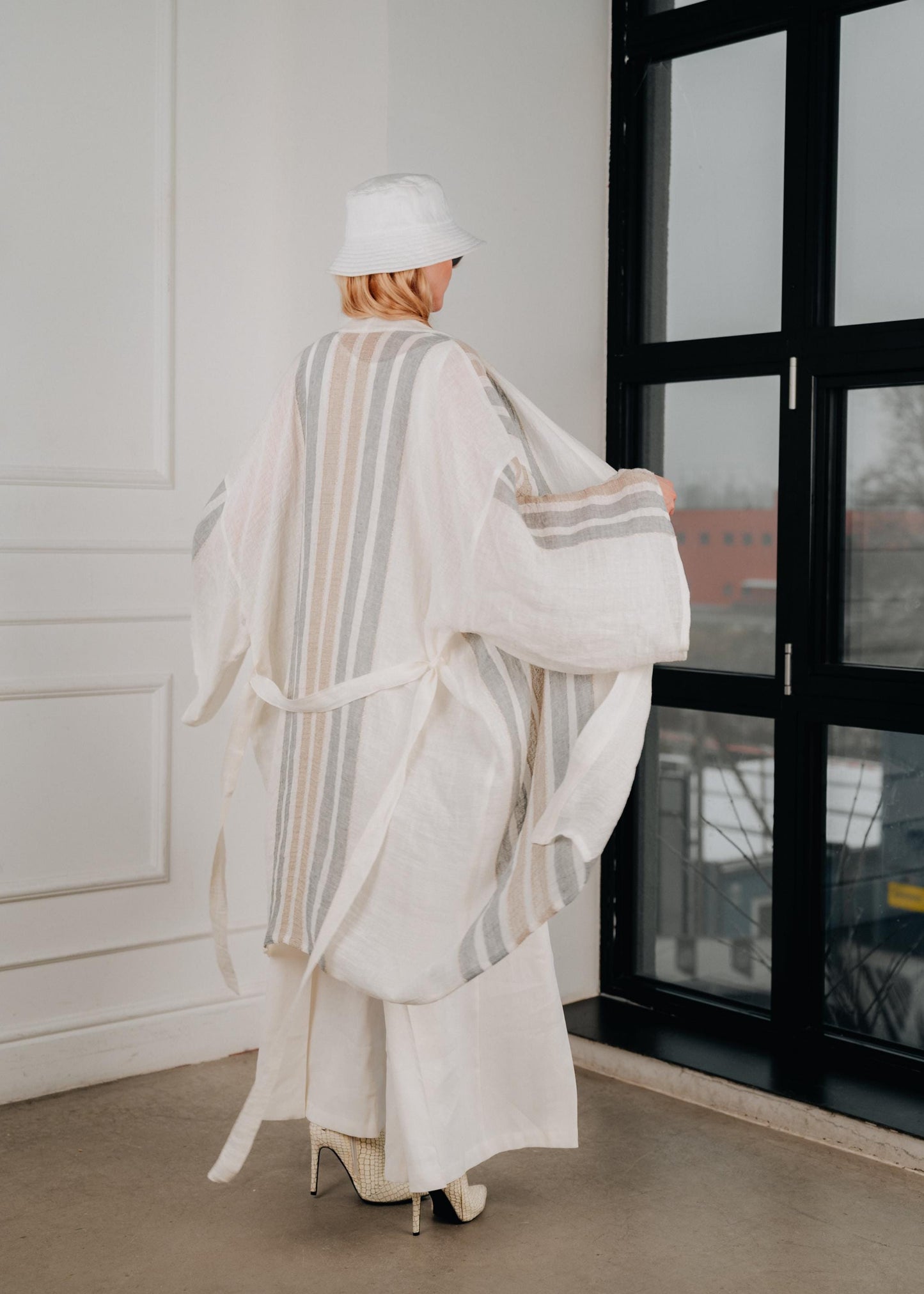 Handmade oversized summer tunic ( ONE SIZE )