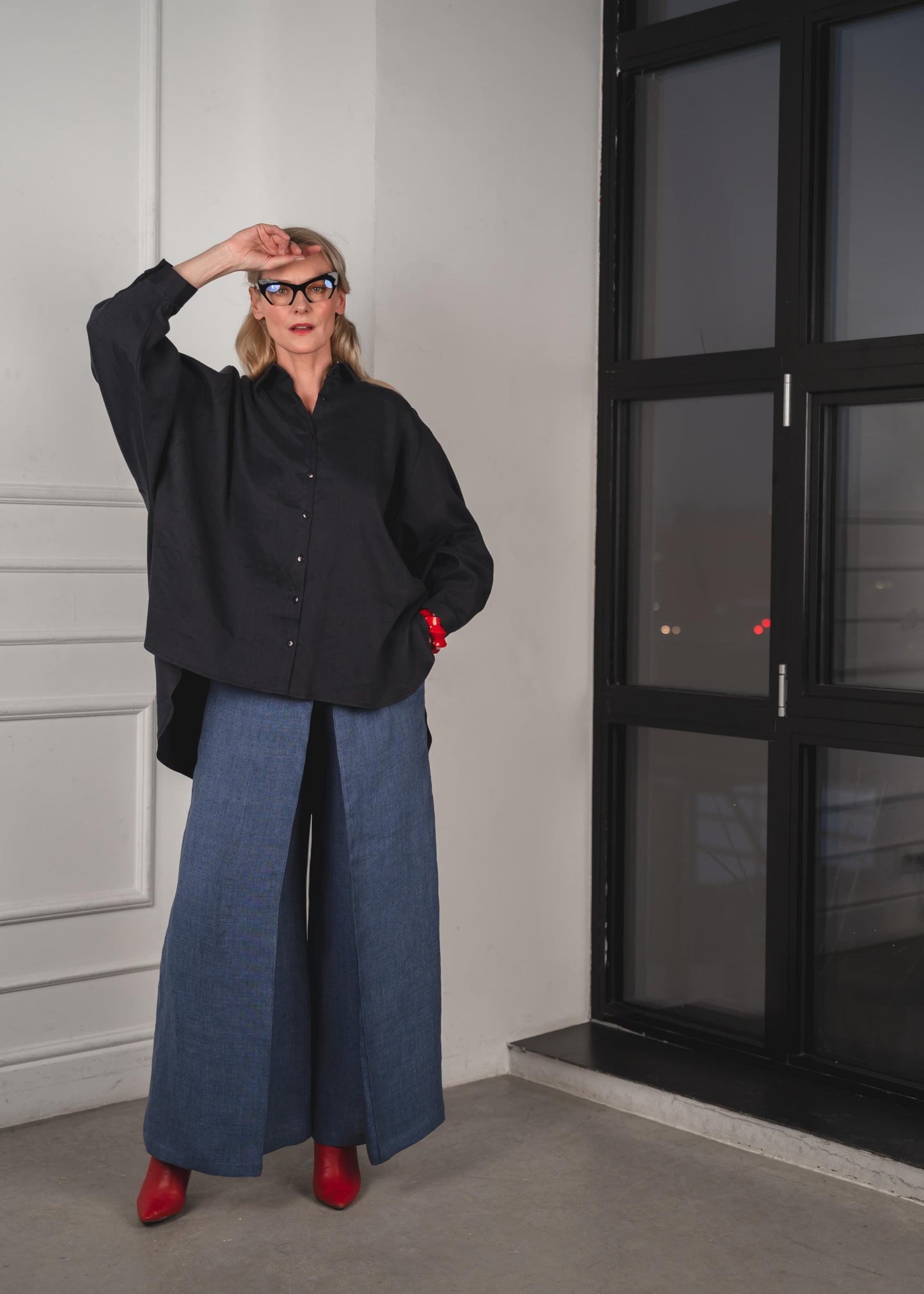 The effortless linen oversized shirt
