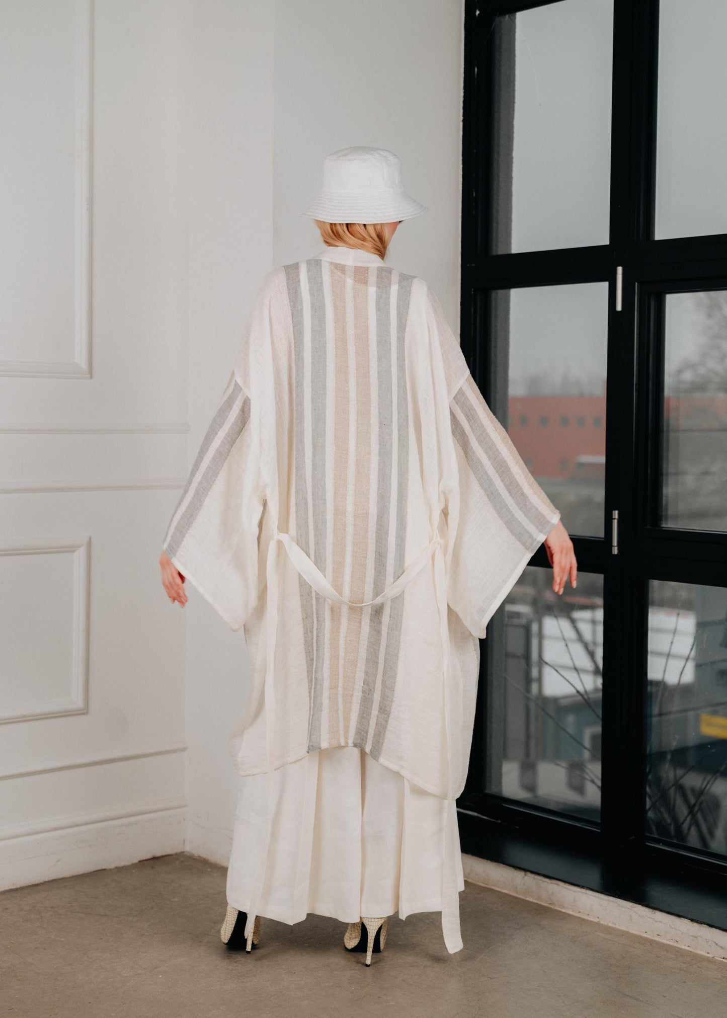 Handmade oversized summer tunic ( ONE SIZE )